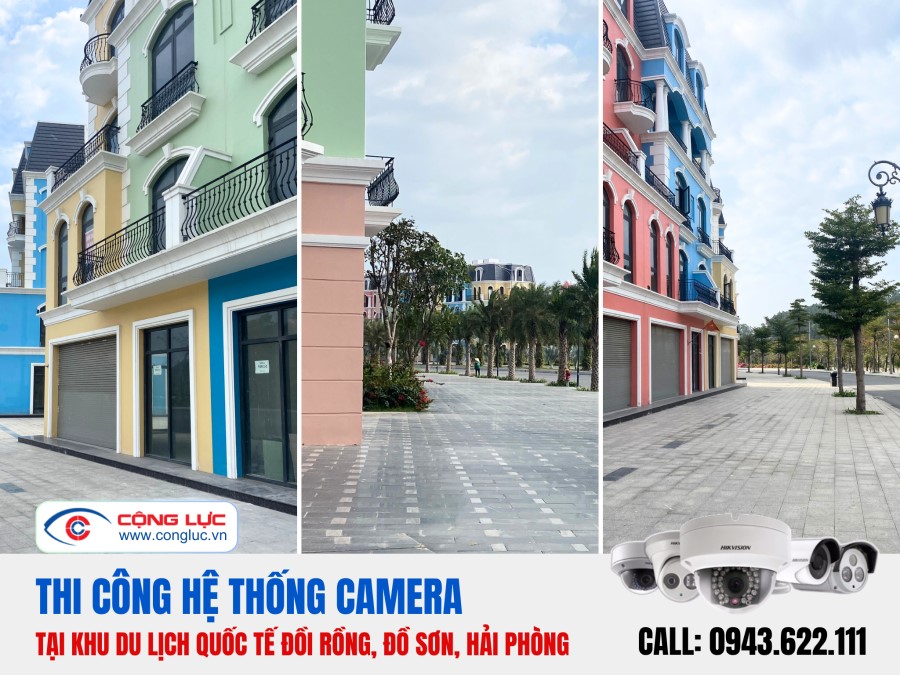 lắp đặt camera quan sát căn hộ tại khu du lịch quốc tế đồi rồng, đồ sơn hải phòng