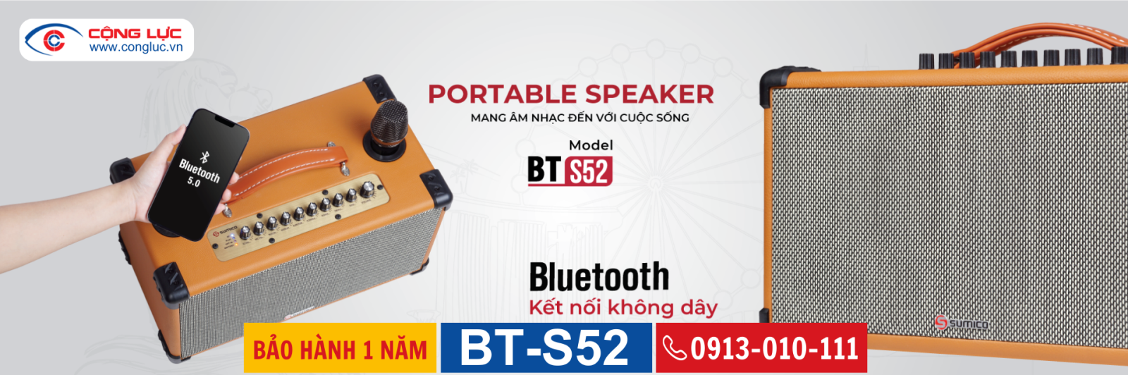 Bán loa karaoke di động sumico BT-S52 chính hãng giá rẻ nhất tại Hải Phòng 7