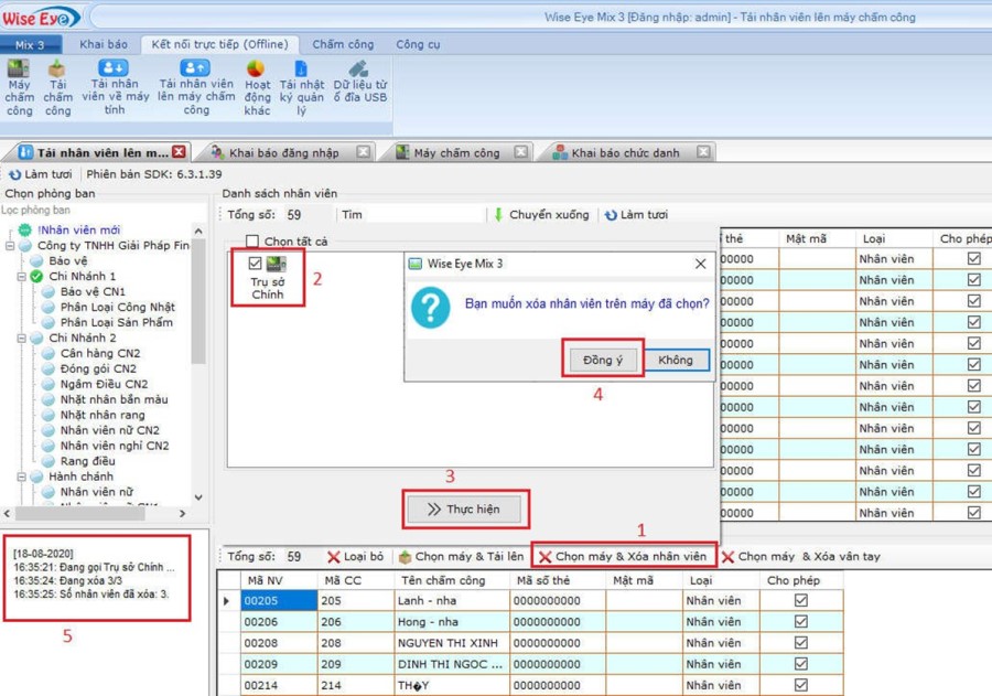 Hướng dẫn đăng ký và kết nối máy chấm công offline - Phần mềm Wise Eye Mix 3
