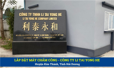 Lắp Máy Chấm Công Vân Tay Tại Công Ty Li Tai Yong He Tỉnh Hải Dương