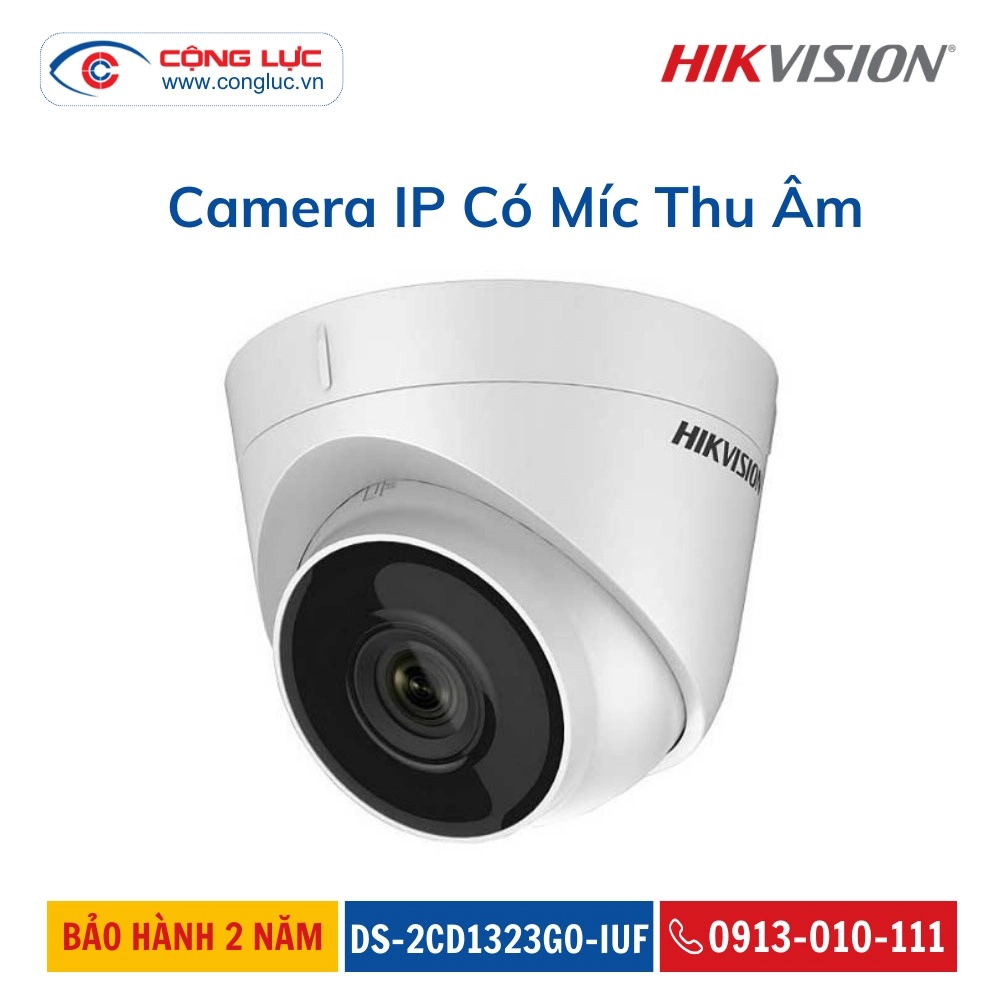 Camera IP Dome 2MP HIKVISION DS 2CD1323G0 IUF Chính Hãng Giá Tốt Nhất