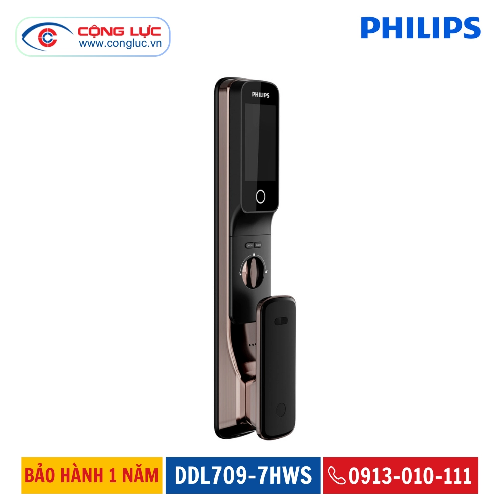 Khóa Cửa Vân Tay Philips DDL709-7HWS
