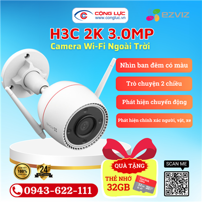 Camera Wifi Ezviz H3C 2K 3MP