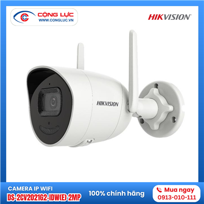 Camera IP Wifi Thân Trụ Hikvision DS-2CV2021G2-IDW(E) 2MP