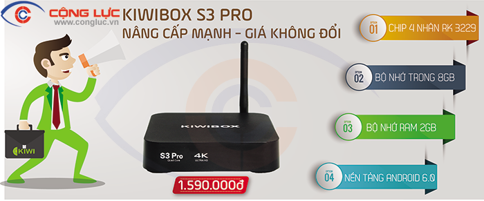Phân phối đầu kiwibox s3 pro chính hãng Hải Phòng
