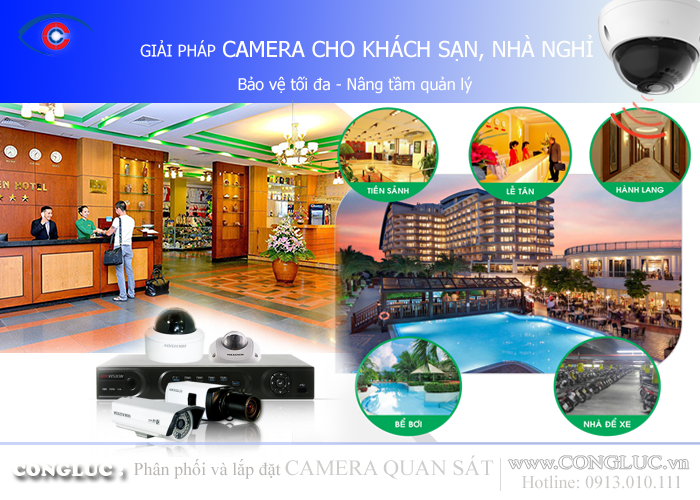 Giải pháp lắp đặt camera giám sát an ninh cho khách sạn nhà nghỉ