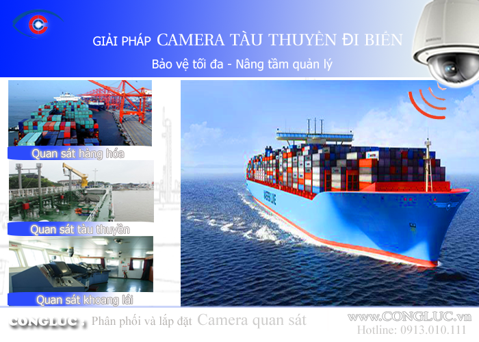 Giải pháp lắp đặt camera giám sát an ninh tàu thuyền