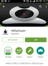 Cài phần mềm VMEyeSuper xem camera trên điện thoại di động