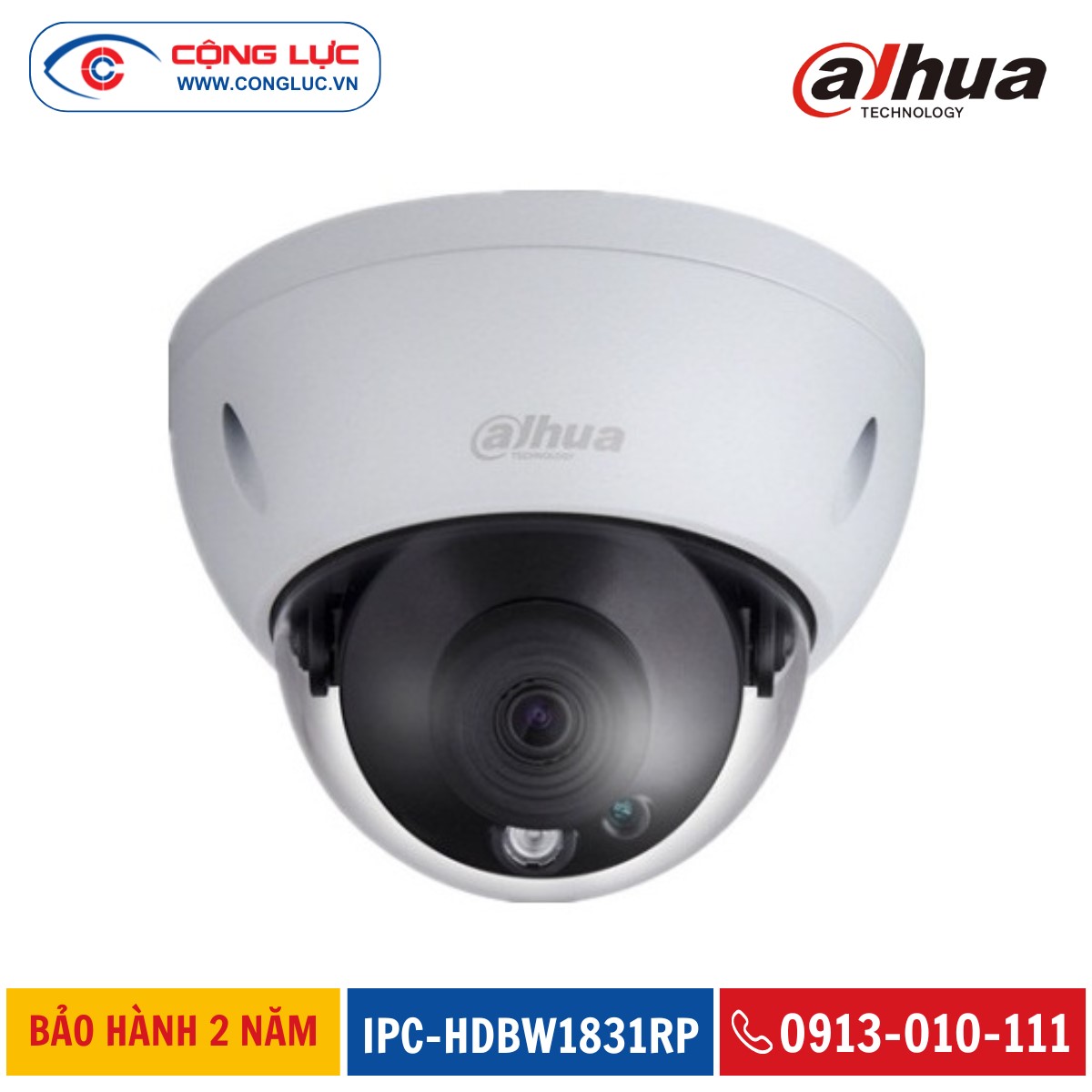 bán camera DAHUA IPC-HDBW1831RP chính hãng giá rẻ tại Hải Phòng