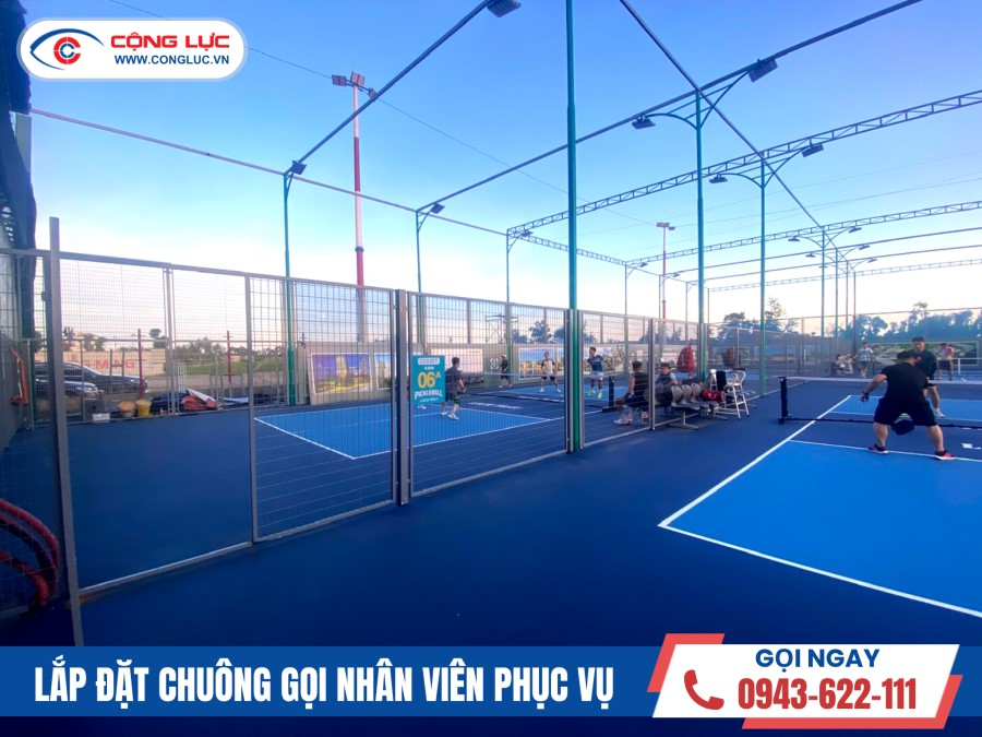 Lắp Đặt Chuông Gọi Phục Vụ Tại Sân Pickleball Lạch Tray Hải Phòng