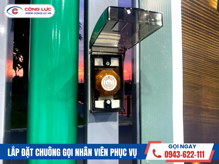 lắp đặt chuông gọi nhân viên phục vụ tại sân pickleball lạch tray