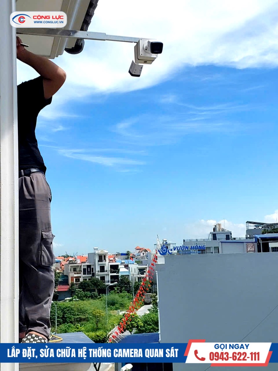 lắp camera an ninh tại nhà dân lê hồng phong hải phòng
