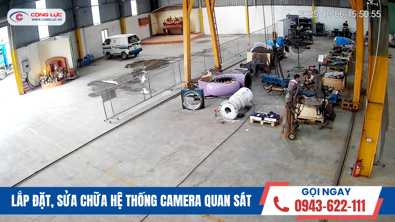 camera cộng lực lắp camera nhà xưởng B2B tại Kiều Hạ Hải Phòng