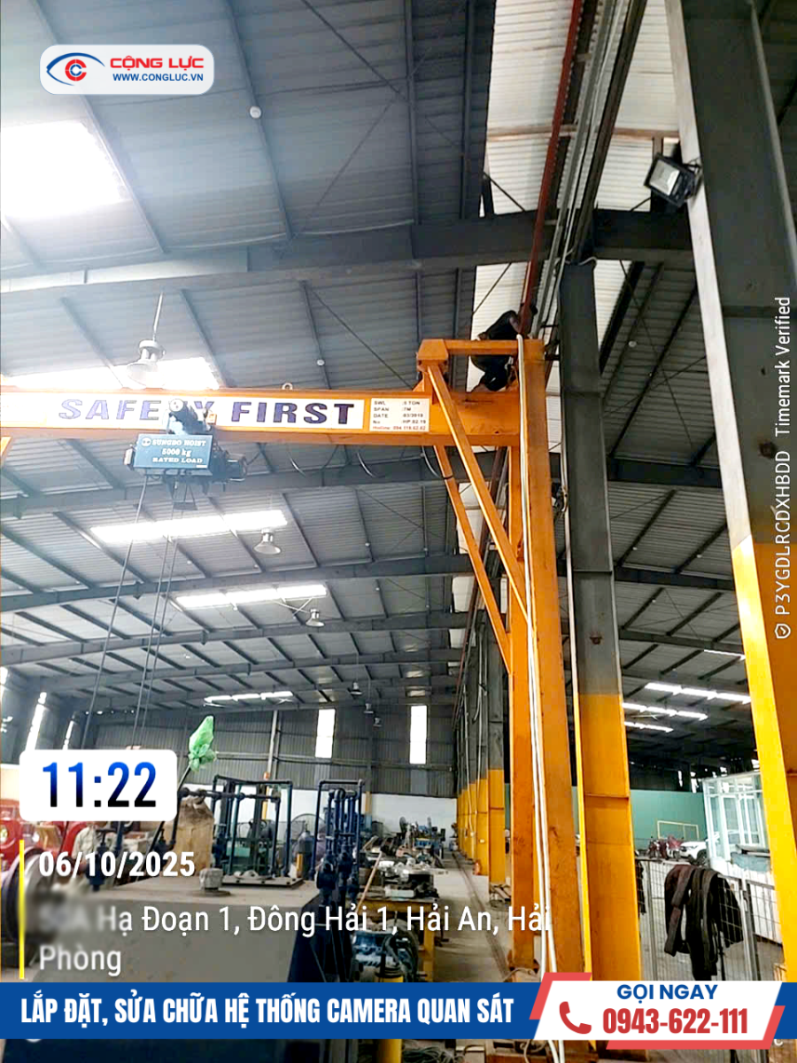 lắp đặt camera tại nhà xưởng B2B tại Kiều Hạ Hải Phòng