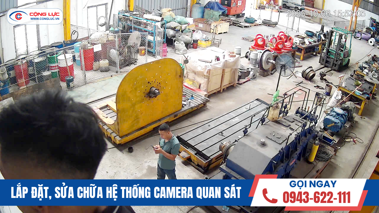 thi công hệ thống camera nhà xưởng B2B tại Đông Hải, Hải Phòng