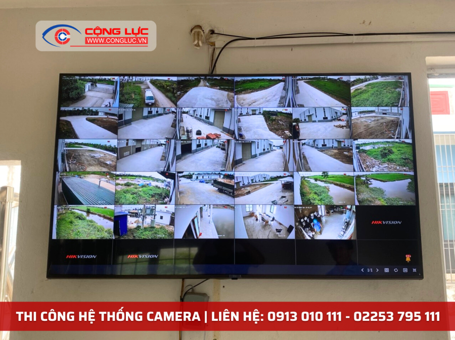 hoàn thiện thi công hệ thống camera nhà xưởng đất mới tại Quang Hưng An Lão Hải Phòng