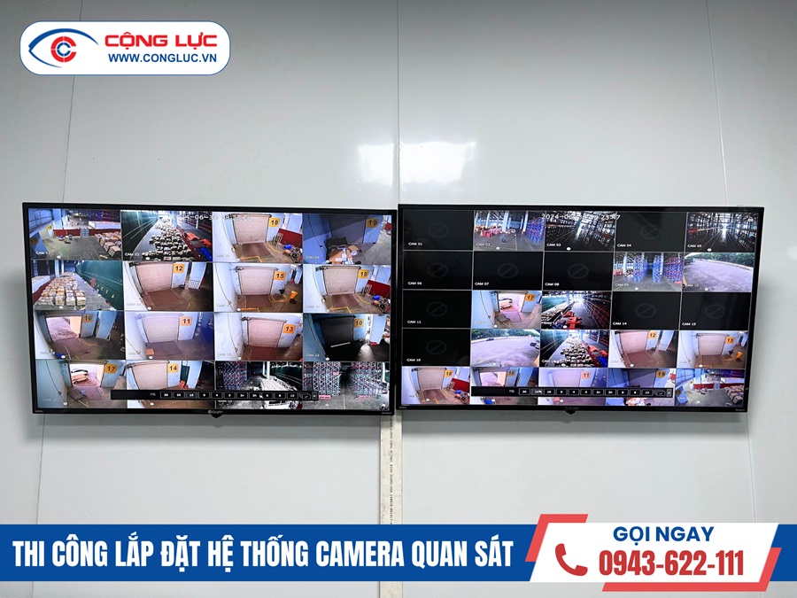 hệ thống camera giám sát an ninh cho kho hàng  Gemadept tại bắc ninh