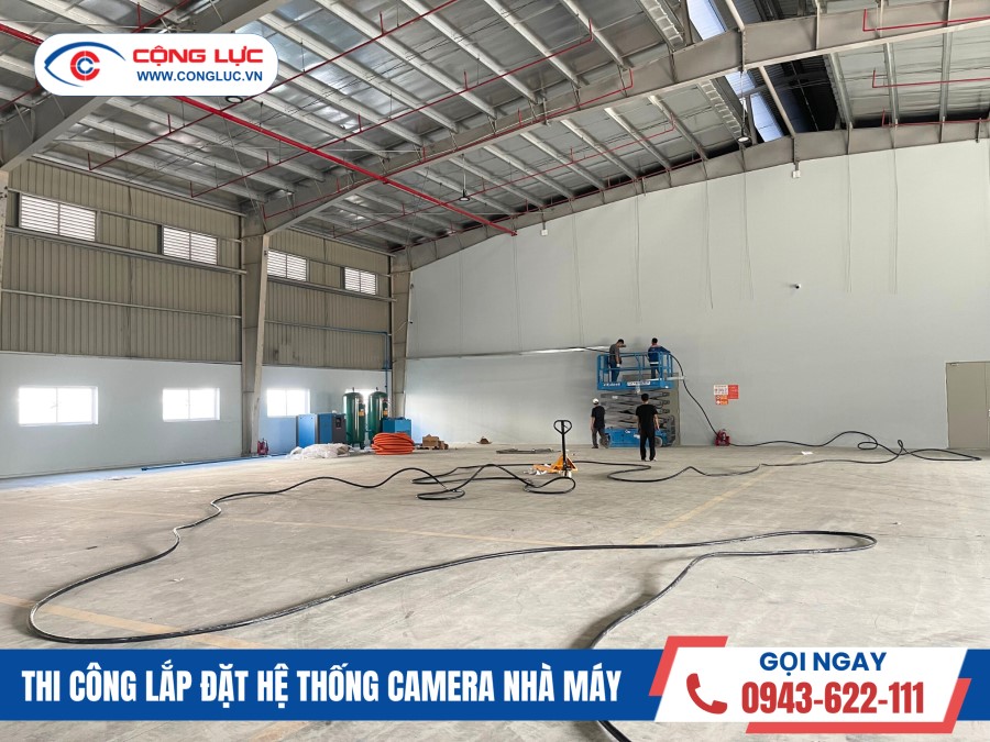 thi công lắp đặt hệ thống camera nhà xưởng gemadept kcn đình vũ hải phòng