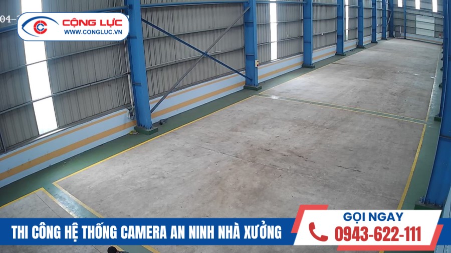 lắp camera nhà xưởng giang châu tại đường 5 hồng bàng hải phòng