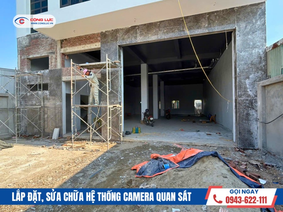 lắp đặt camera quan sát tại công ty mỹ tín an lão hải phòng