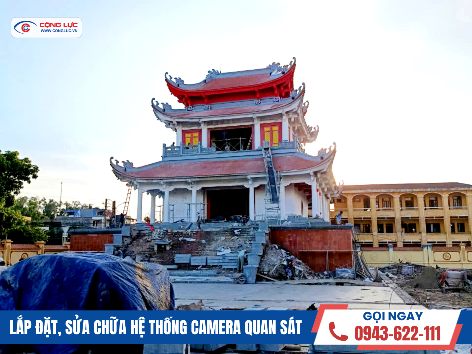 Lắp đặt hệ thống camera nhà tưởng niệm tại kiến an hải phòng