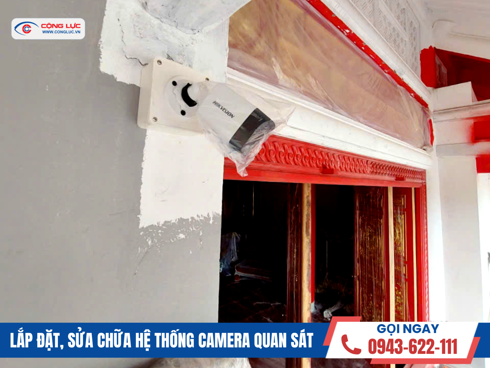 lắp đặt camera giám sát nhà tưởng niệm tại kiến an hải phòng