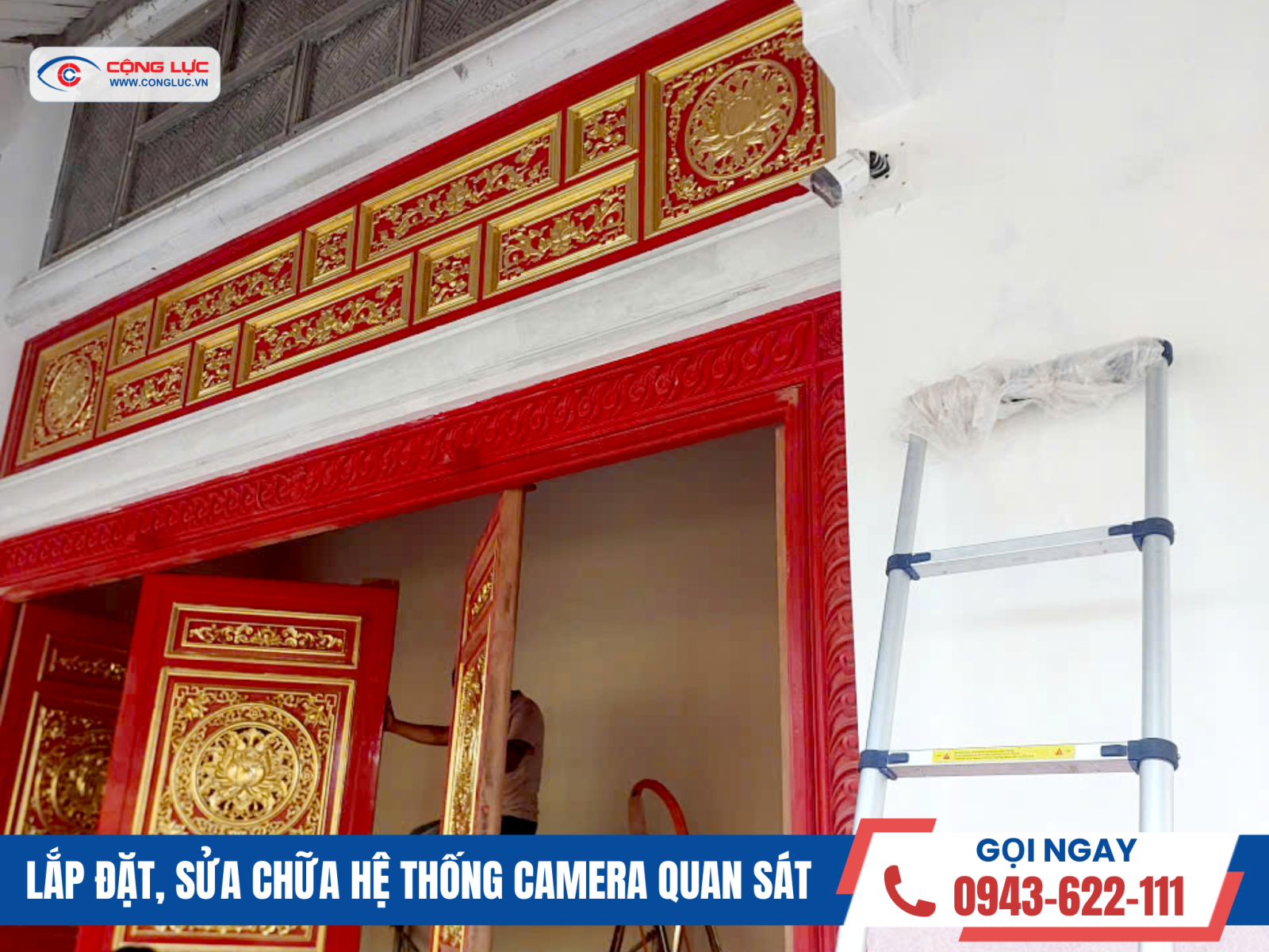 Lắp đặt camera quan sát nhà tưởng niệm tại Kiến An Hải Phòng
