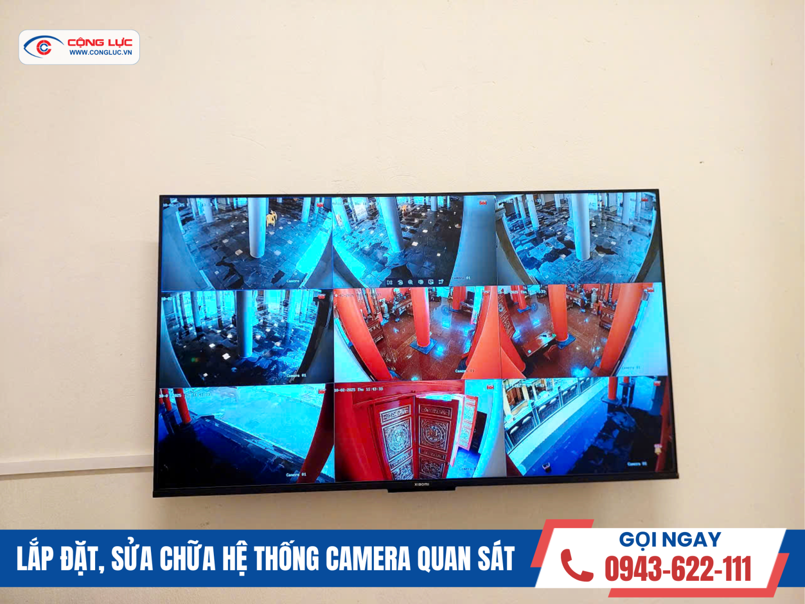 Thi công hệ thống camera giám sát an ninh tại nhà tưởng niệm kiến an
