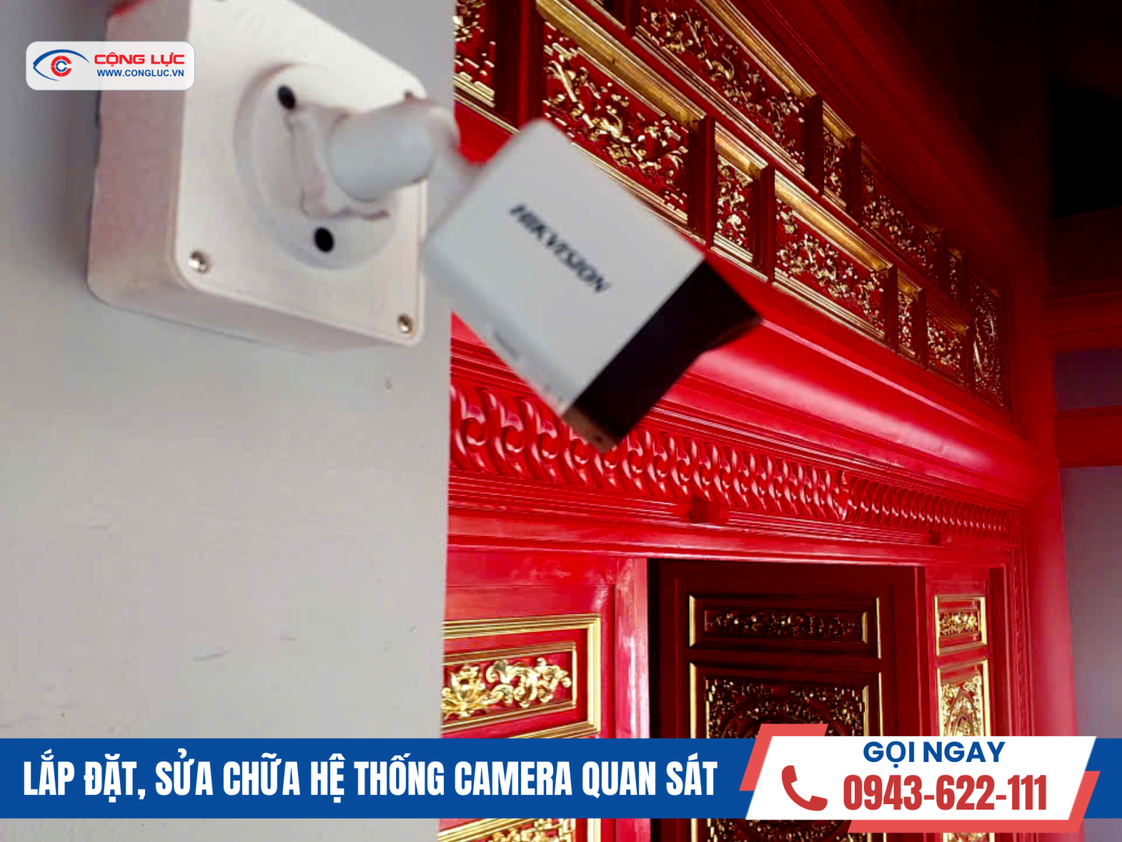 Lắp đặt camera quan sát nhà tưởng niệm tại kiến an hải phòng