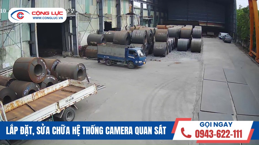 lắp đặt camera tại xưởng thép ngọc hiếu quận hồng bàng hải phòng