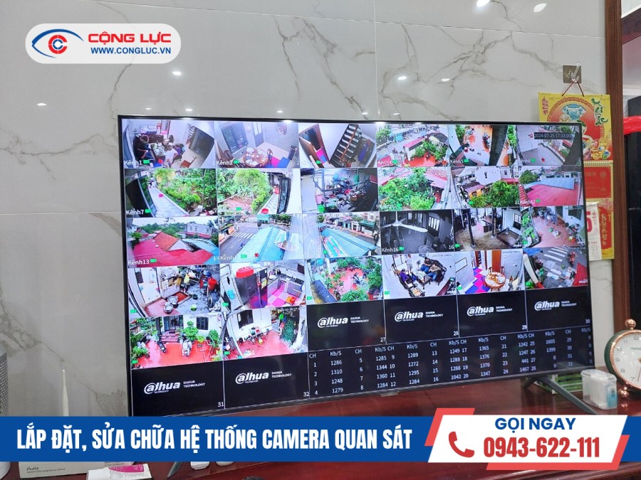 lắp đặt trọn gói camera gia đình