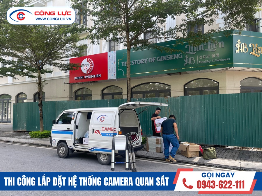 Cộng Lực thi công lắp đặt camera giám sát cho siêu thị Konni tại Bãi Cháy, Quảng Ninh