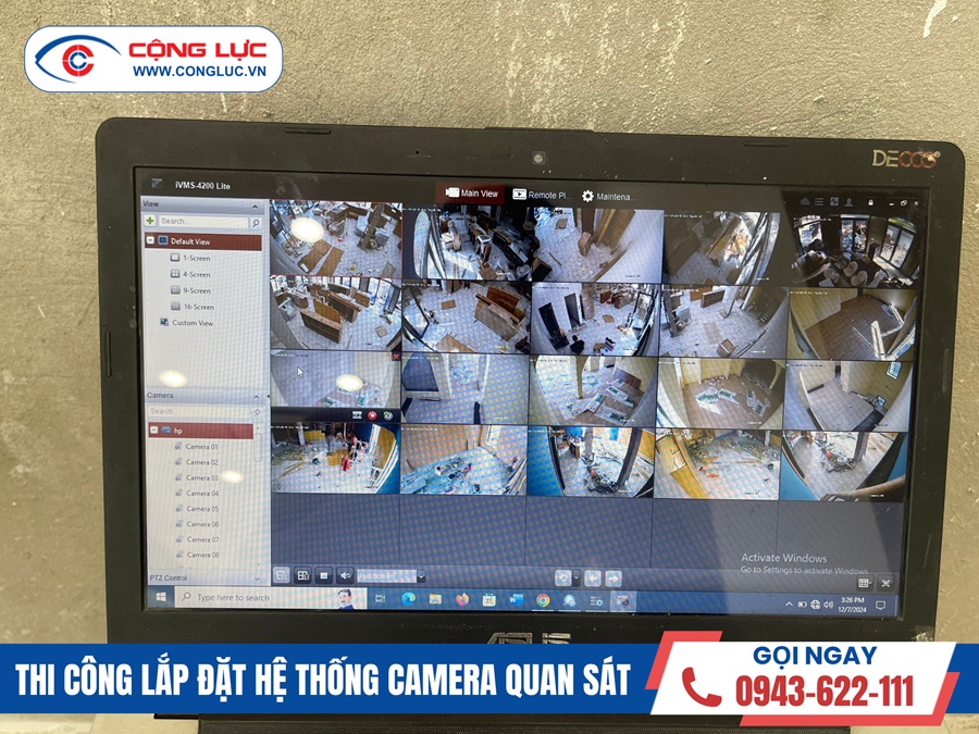 lắp đặt hệ thống camera và loa tại siêu thị konni bãi cháy quảng ninh