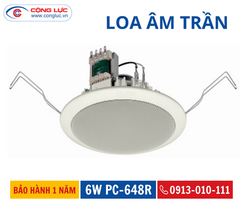 lắp đặt loa âm trần PC-648R tại siêu thị konni bãi cháy quảng ninh