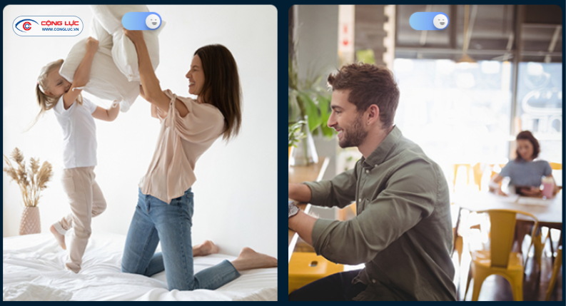 Camera Trong Nhà Ezviz H6C G1 4K 8MP chất lượng video rõ nét