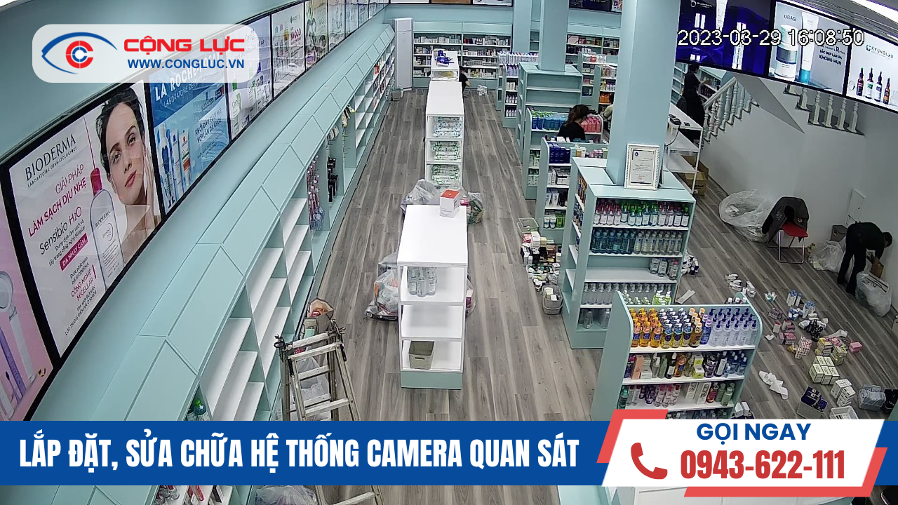 Lắp đặt camera quan sát Hikvision tại cửa hàng