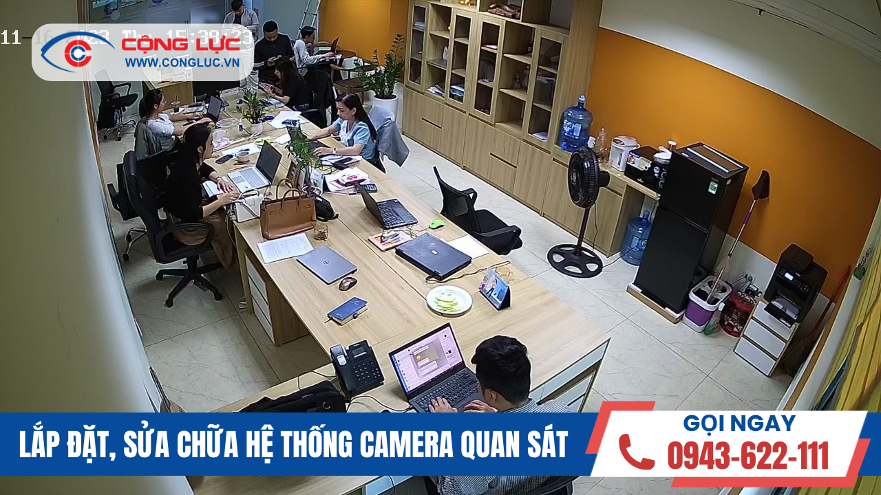 Lắp camera quan sát Hikvision cho văn phòng công ty