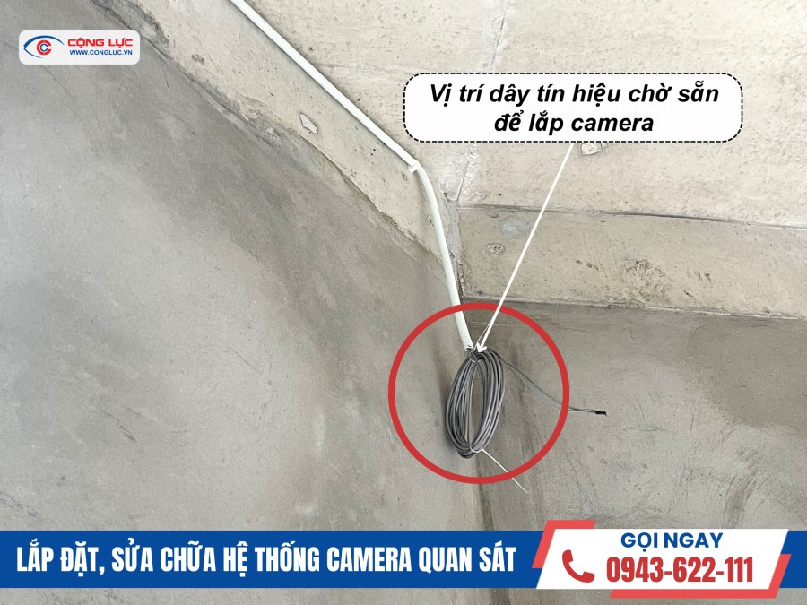 chạy dây hệ thống camera nhà đang xây tai Hải Phòng