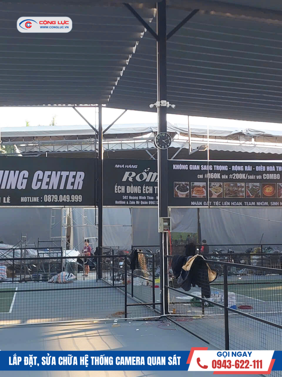 Lắp hệ thống camera quan sát sân pickleball ở Hải Phòng