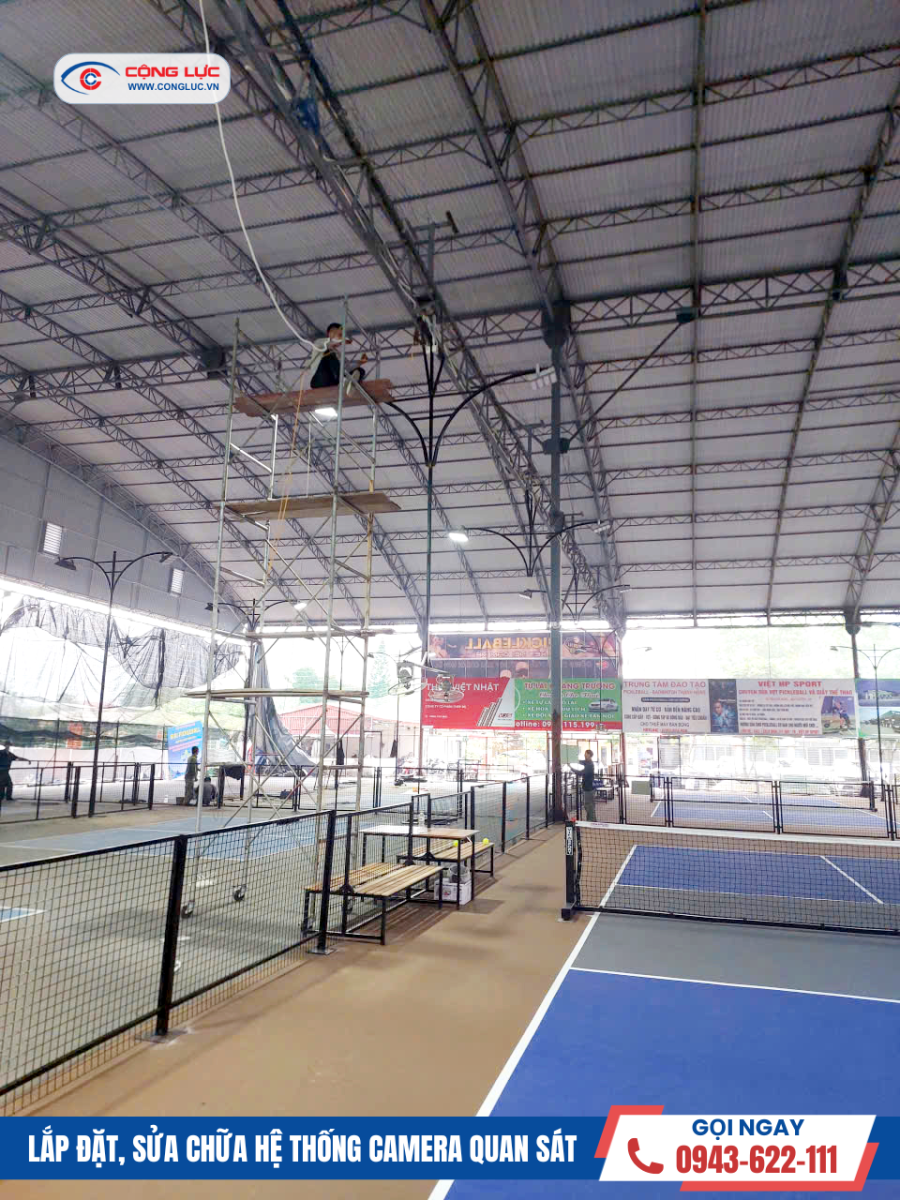 Lắp camera cho sân pickleball tại hải Phòng
