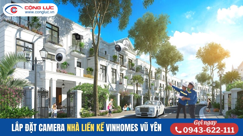 thi công lắp đặt camera quan sát nhà liền kề vinhomes vũ yên hải phòng