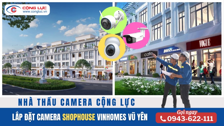 Lắp đặt camera quan sát nhà phố thương mại shophouse tại vinhomes vũ yên hải phòng