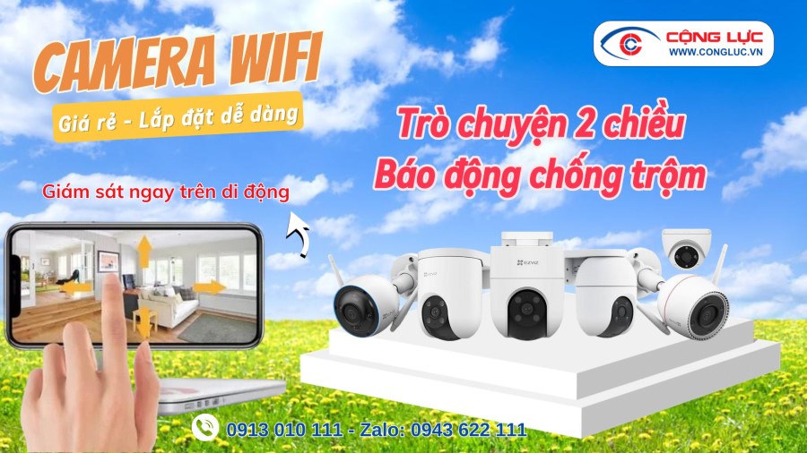Bán camera wifi không dây chính hãng giá rẻ tại Hải Phòng