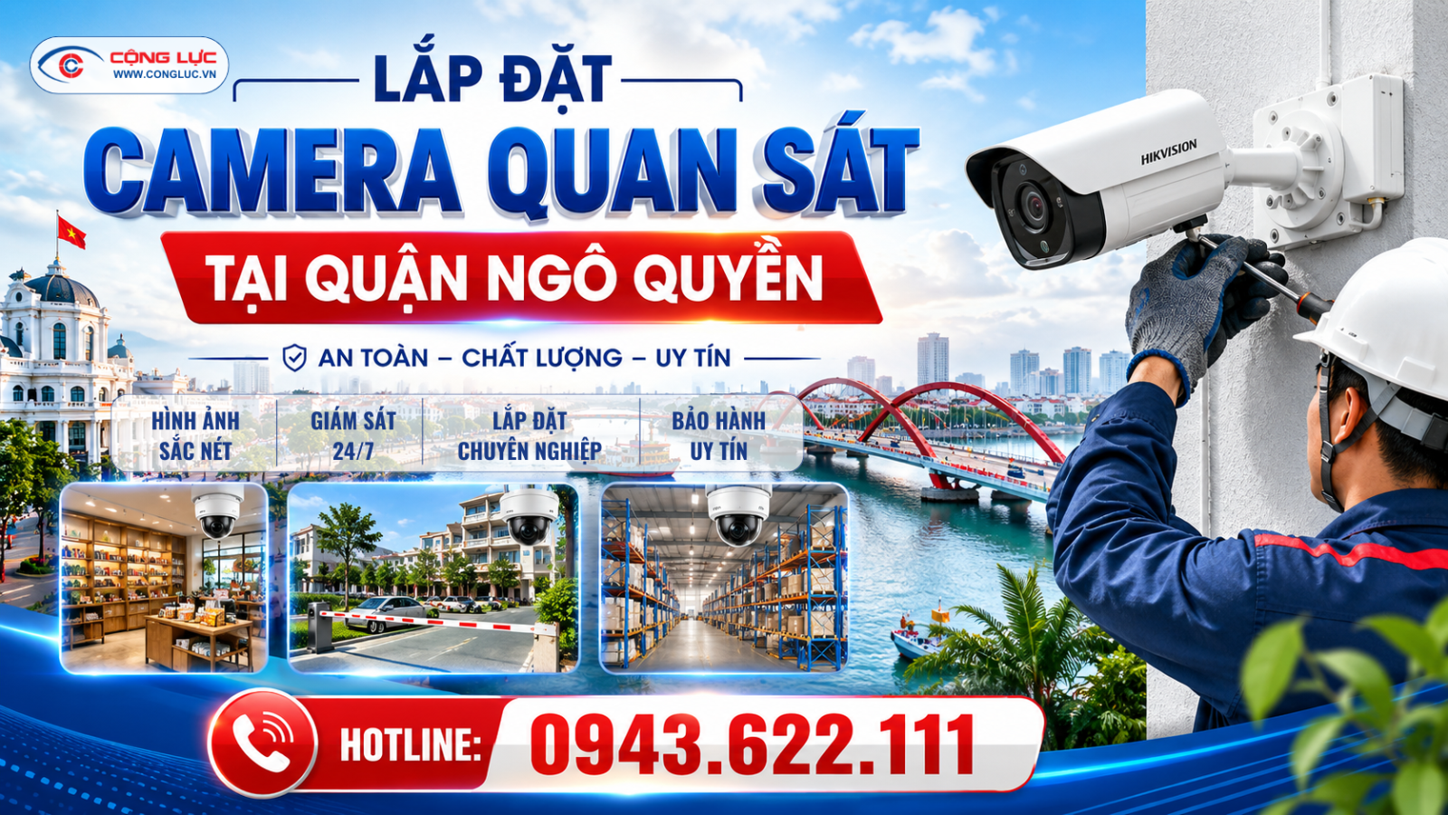 Lắp đặt camera giám sát an ninh tại Quận Ngô Quyền Hải Phòng