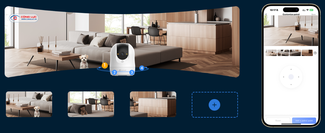 Camera đàm thoại 2 chiều Ezviz C6N G1 4K 8MP