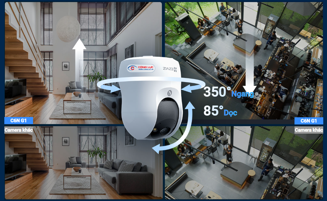 Camera theo dõi chuyển động Ezviz C6N G1 4K 8MP