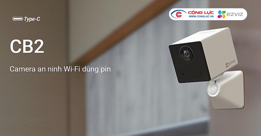 Camera giám sát an ninh dùng trong nhà Ezviz Pin CB2 2MP