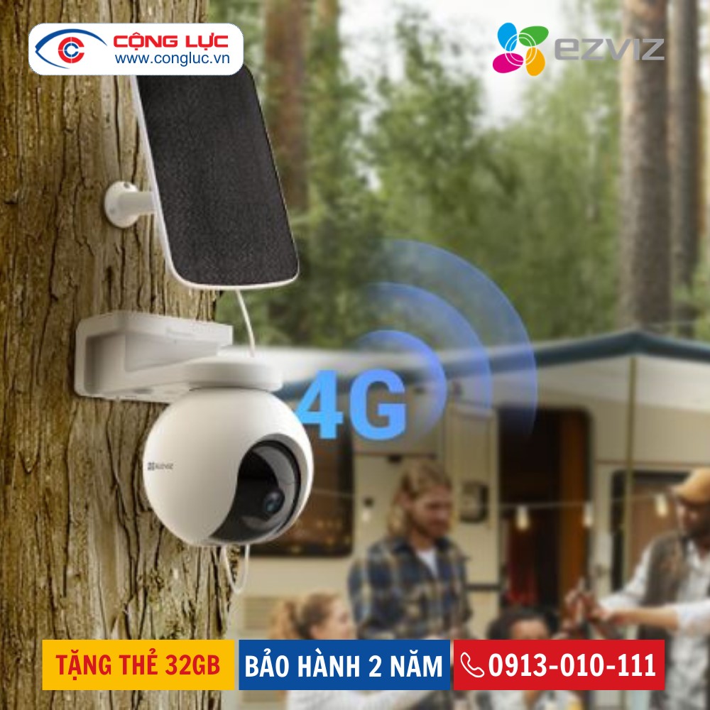 Camera quay quét sử dụng Sim 4G Ezviz EB8 2K