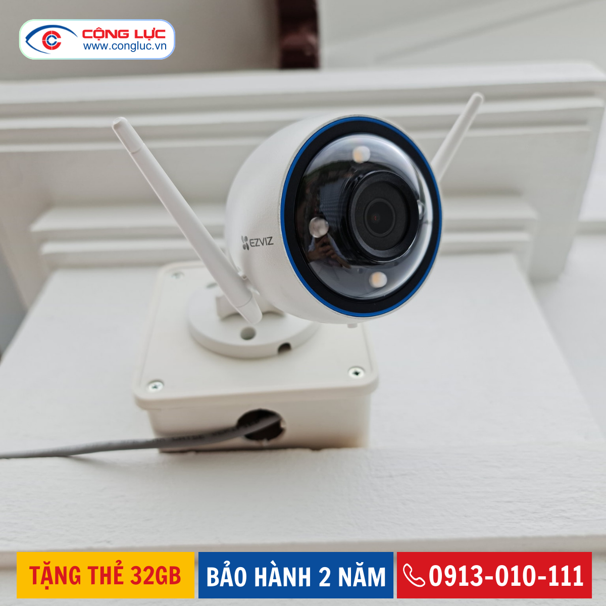 Camera wifi Ezviz H3 3K 5MP giá rẻ cho sân pickleball tại Hải Phòng