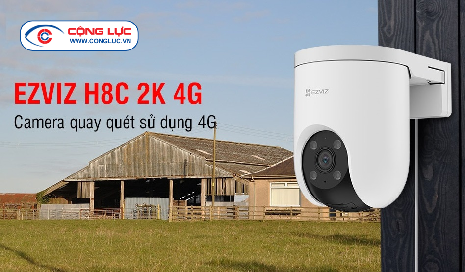 bán camera wifi Ezviz H8C 2K 4G chính hãng giá rẻ tại Hải Phòng